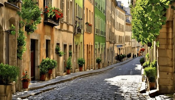 Une promenade charmante sur la rue des Marronniers à Lyon
