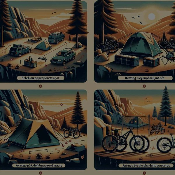 Comment préparer un camping sur terrain accidenté pour les amateurs de VTT?